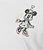 Lilly Pulitzer x Disney Clairmont Lily Hearts Disney Print Crew Neck Short Sleeve Top, Color:Multi - Image 4