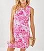 Lilly Pulitzer x Saint James Rose Soleil Stripe Print Round Neck Sleeveless Shift Dress, Color:Rose - Image 2