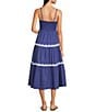 Lilly Pulitzer Zanna V-Neck Sleeveless Tiered Fit-And-Flare Midi Dress, Color:Sapphire Pool - Image 2
