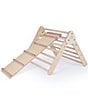 Color:Bamboo Wood/Natural - Image 1 - Little Climber Pikler Triangle with Reversible Ladder and Slide Attachment