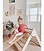 Color:Bamboo Wood/Natural - Image 3 - Little Climber Pikler Triangle with Reversible Ladder and Slide Attachment