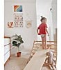 Color:Bamboo Wood/Natural - Image 4 - Little Climber Pikler Triangle with Reversible Ladder and Slide Attachment