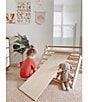 Color:Bamboo Wood/Natural - Image 5 - Little Climber Pikler Triangle with Reversible Ladder and Slide Attachment