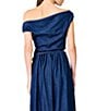 Line and Dot Abo Off the Shoulder Drop Sleeve Coordinating Woven Top - Image 2