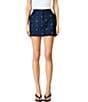 Line and Dot Attina Beaded Embellished Coordinating Denim Mini Skirt - Image 1