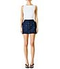 Line and Dot Attina Beaded Embellished Coordinating Denim Mini Skirt - Image 3