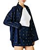 Line and Dot Attina Beaded Embellished Coordinating Denim Mini Skirt - Image 4
