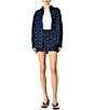Line and Dot Attina Beaded Embellished Point Collar Long Sleeve Button Front Coordinating Denim Shirt - Image 3