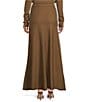Line and Dot Delania Wool Blend Knit Sweater Maxi Coordinating Skirt, Color:Mocha - Image 2