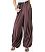Line and Dot Diane Draped High Rise Bubble Leg Coordinating Knit Pant - Image 1