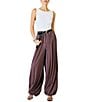 Line and Dot Diane Draped High Rise Bubble Leg Coordinating Knit Pant - Image 4