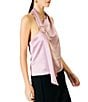 Line and Dot Elsie Halter Neck Sleeveless Satin Top - Image 4