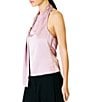 Line and Dot Elsie Halter Neck Sleeveless Satin Top - Image 5