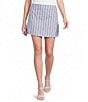 Line and Dot Getty Stripe Print Coordinating Poplin Mini Pencil Skirt - Image 1