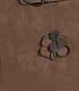 Line and Dot Hazel Faux Suede 3D Floral Applique Coordinating Mini Skort - Image 4