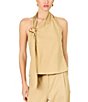 Line and Dot Lelio Halter Neck Sleeveless Coordinating Top - Image 1