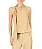 Line and Dot Lelio Halter Neck Sleeveless Coordinating Top - Image 1