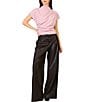Line and Dot Lennon Mock Neck Cap Sleeve Top - Image 3