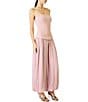 Line and Dot Lowen Strapless Sleeveless Mixed Media Jumpsuit - Image 3