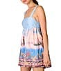 Line and Dot Pernille Landscape Printed Square Neck Sleeveless Romper - Image 3