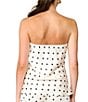 Line And Dot Ravyn Polka Dot Strapless Coordinating Satin Tube Top - Image 2