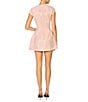 Line and Dot Rosamina Round Neckline Cap Sleeve Sequin Embellished Lace Mini Dress - Image 2