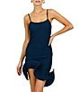 Line and Dot Tabby Scoop Neck Sleeveless Structured Ruffle Hem Mini Dress - Image 1