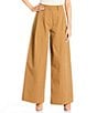 Line and Dot Tove Coordinating High Waisted Trouser Pants, Color:Mocha - Image 1