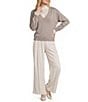 Line and Dot Valentina Mock Neck Long Sleeve Lace Detailed Sweater - Image 3