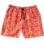 Color:Brick - Image 1 - Barry Print 17#double; Outseam Shorts