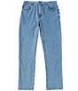 Color:Light Blue - Image 1 - Briscoe Straight Fit 5-Pocket Denim Jeans