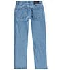 Color:Light Blue - Image 2 - Briscoe Straight Fit 5-Pocket Denim Jeans