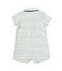 Color:Green - Image 2 - Baby Boys 3-12 Months Short Sleeve Striped/Golf Themed Shortalls