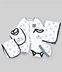 Color:Blue - Image 1 - Baby Boys Newborn-6 Months Puppy Toile 6-Piece Gift Box Layette Set