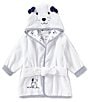 Color:White - Image 1 - Baby Boys Newborn-9 Months Puppy Toile Hooded Bath Robe