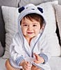 Color:White - Image 4 - Baby Boys Newborn-9 Months Puppy Toile Hooded Bath Robe