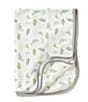 Color:High Rise/Marshmallow - Image 1 - Baby Boys Tiny Dinos Receiving Blanket