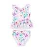 Color:Multi - Image 1 - Baby Girls 6-24 Months Garden Floral Tank Top & Matching Hipster Bottom Two-Piece Swimsuit
