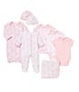 Color:Pink/White - Image 2 - Baby Girls Pink Damask Scroll 3-Pack Bodysuits