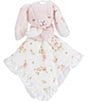 Color:Pink - Image 1 - Baby Girls Vintage Rose Bunny Snuggle Buddy