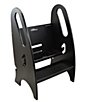 Little Partners 3-in-1 Growing Step Stool, Color:Ebony - Image 1