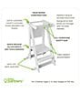 Little Partners Learn 'N Fold Learning Tower®, Color:Soft White - Image 4