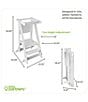 Little Partners Learn 'N Fold Learning Tower®, Color:Soft White - Image 5