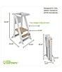 Little Partners Learn 'N Fold Learning Tower®, Color:Soft White/Natural - Image 5