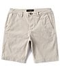 Color:Cement - Image 1 - Modern-Fit 9.5#double; Inseam Twill Shorts