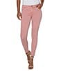Color:Rose Blush - Image 1 - Abby Mid Rise Skinny Leg Stretch Denim Jeans
