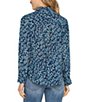 Liverpool Los Angeles Animal Printed Point Collar Neckline Long Sleeve ...