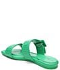 Color:Bright Green - Image 3 - Downtown Leather Slide Sandals