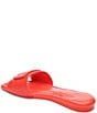 Color:Coral Blaze - Image 3 - Dunbar Leather Ornament Slide Sandals