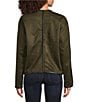 Liverpool Los Angeles Faux Suede Collarless Long Sleeve Open Front Jacket - Image 2